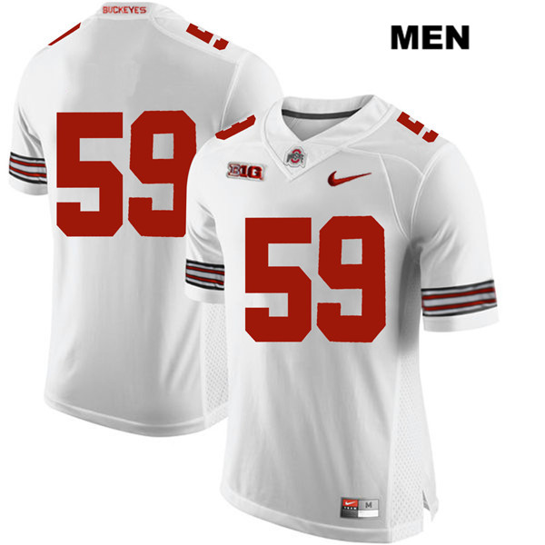 Ohio State Buckeyes Men's Isaiah Prince #59 White Authentic Nike No Name College NCAA Stitched Football Jersey BG19K12JS